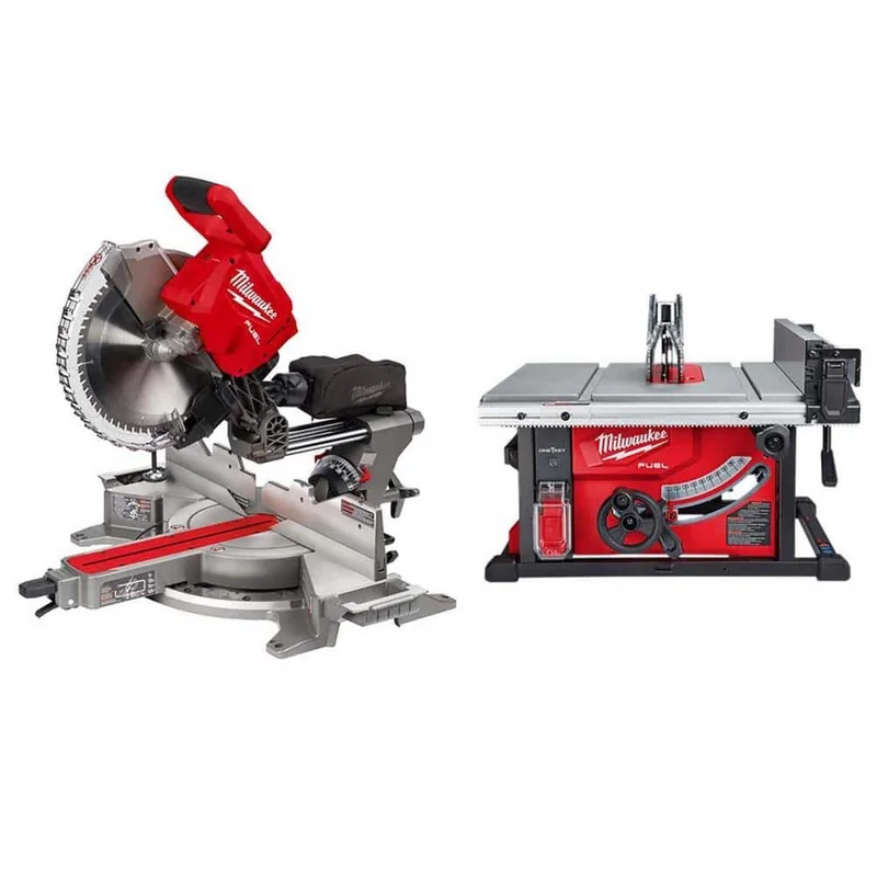 Milwaukee M18 FUEL 12-Inch Miter Saw & 8¼-Inch Table Saw Bundle — product photograph