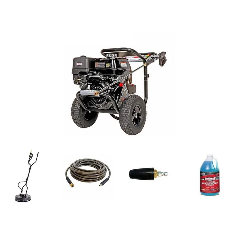 SIMPSON 4200 PSI Pressure Washer Bundle — 20-Inch Cleaner & 100-Foot Hose — product photograph