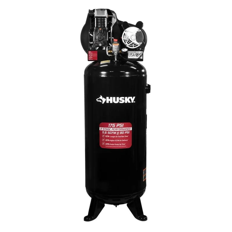 Husky C603H — 60-Gallon, 3.7 HP Stationary Air Compressor — product photograph