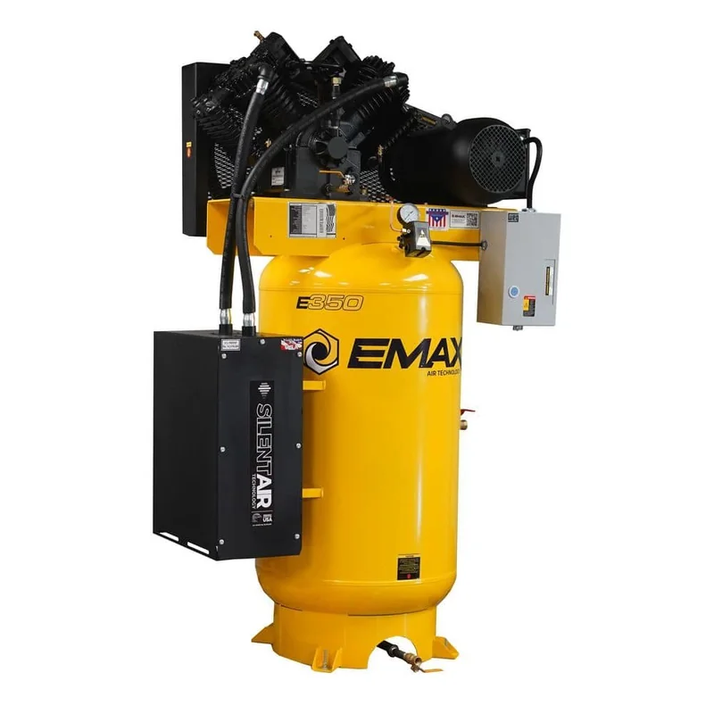 EMAX HES10V080V1 — 80-Gallon, 10 HP Single-Phase Air Compressor — product photograph