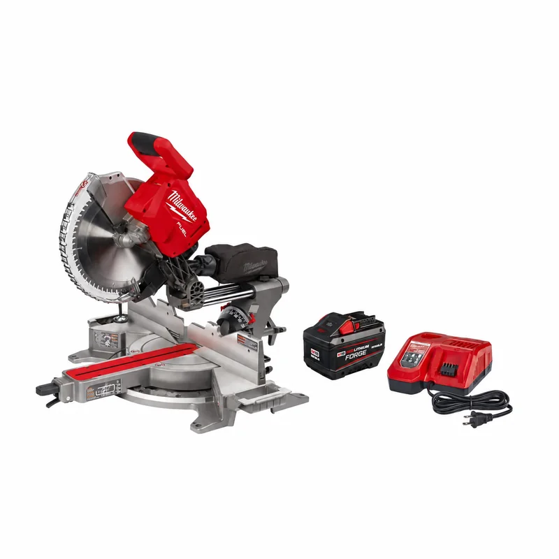 Milwaukee 2739-21HD — 12-Inch Miter Saw Kit with 12Ah Battery — product photograph